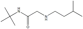 N-tert-butyl-2-[(3-methylbutyl)amino]acetamide Structure