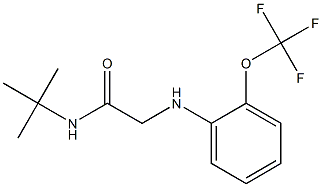 N-tert-butyl-2-{[2-(trifluoromethoxy)phenyl]amino}acetamide Structure