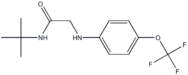 N-tert-butyl-2-{[4-(trifluoromethoxy)phenyl]amino}acetamide Structure