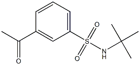 N-tert-butyl-3-acetylbenzene-1-sulfonamide Structure