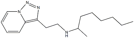 octan-2-yl(2-{[1,2,4]triazolo[3,4-a]pyridin-3-yl}ethyl)amine Structure