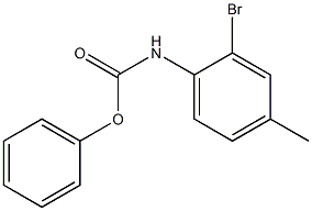 phenyl N-(2-bromo-4-methylphenyl)carbamate 구조식 이미지
