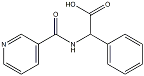 phenyl[(pyridin-3-ylcarbonyl)amino]acetic acid Structure