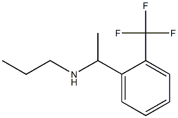 propyl({1-[2-(trifluoromethyl)phenyl]ethyl})amine Structure