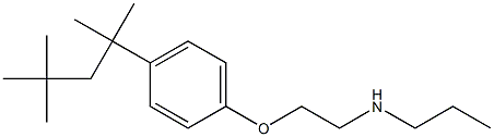 propyl({2-[4-(2,4,4-trimethylpentan-2-yl)phenoxy]ethyl})amine Structure