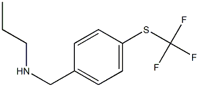 propyl({4-[(trifluoromethyl)sulfanyl]phenyl}methyl)amine Structure