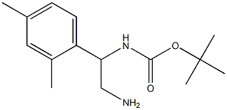 tert-butyl 2-amino-1-(2,4-dimethylphenyl)ethylcarbamate Structure