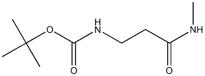 tert-butyl 3-(methylamino)-3-oxopropylcarbamate 구조식 이미지