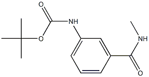 tert-butyl 3-[(methylamino)carbonyl]phenylcarbamate 구조식 이미지