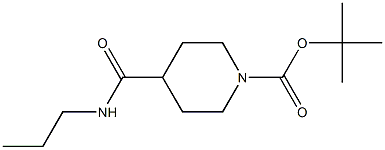 tert-butyl 4-[(propylamino)carbonyl]piperidine-1-carboxylate Structure