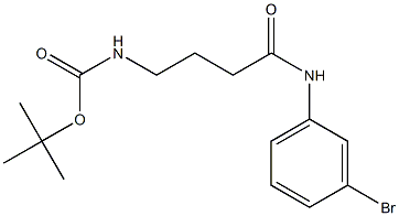 tert-butyl N-{3-[(3-bromophenyl)carbamoyl]propyl}carbamate 구조식 이미지