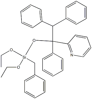 Triphenylpyridylbenzyltriethoxysilane 구조식 이미지