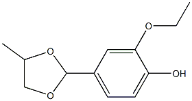 3-Ethoxy-4-hydroxyBenzaldehydepropyleneglyolacetal Structure