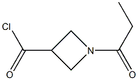 3-Azetidinecarbonyl  chloride,  1-(1-oxopropyl)- Structure