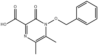 4-Benzyloxy-5,6-dimethyl-3-oxo-3,4-
dihydro-pyrazine-2-carboxylic acid Structure