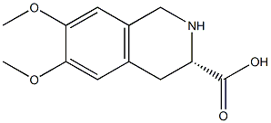 6,7-DIMETHOXY-(S)-1,2,3,4-TETRAHYDRO-3-ISOQUINOLINECARBOXYLIC ACID Structure