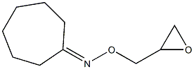 Cycloheptanone O-oxiranylmethyl-oxime Structure