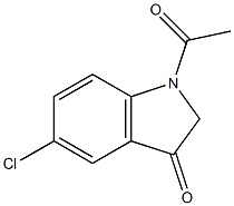 1-Acetyl-5-chloro-1,2-dihydro-indol-3-one 구조식 이미지