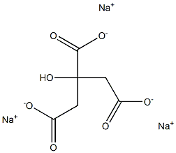 SODIUM CITRATE  extrapure AR 구조식 이미지