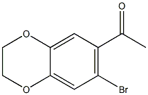 1-(7-bromo-2,3-dihydrobenzo[b][1,4]dioxin-6-yl)ethanone Structure