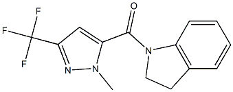 1-{[1-methyl-3-(trifluoromethyl)-1H-pyrazol-5-yl]carbonyl}indoline 구조식 이미지