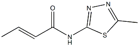 N-(5-methyl-1,3,4-thiadiazol-2-yl)-2-butenamide 구조식 이미지