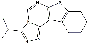 3-isopropyl-8,9,10,11-tetrahydro[1]benzothieno[3,2-e][1,2,4]triazolo[4,3-c]pyrimidine Structure