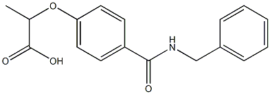 2-{4-[(benzylamino)carbonyl]phenoxy}propanoic acid Structure