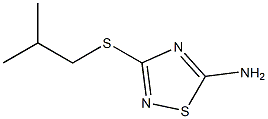 3-(isobutylsulfanyl)-1,2,4-thiadiazol-5-amine 구조식 이미지