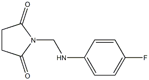1-[(4-fluoroanilino)methyl]-2,5-pyrrolidinedione Structure