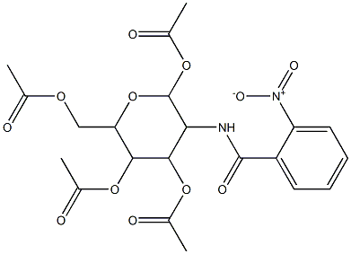 2,5-bis(acetyloxy)-6-[(acetyloxy)methyl]-3-({2-nitrobenzoyl}amino)tetrahydro-2H-pyran-4-yl acetate 구조식 이미지