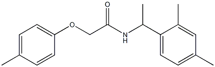 N-[1-(2,4-dimethylphenyl)ethyl]-2-(4-methylphenoxy)acetamide Structure