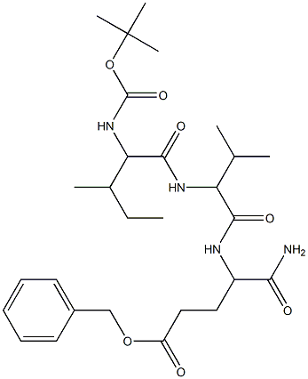 benzyl 12-(aminocarbonyl)-6-sec-butyl-9-isopropyl-2,2-dimethyl-4,7,10-trioxo-3-oxa-5,8,11-triazapentadecan-15-oate Structure