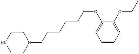 1-[6-(2-ethoxyphenoxy)hexyl]piperazine 구조식 이미지