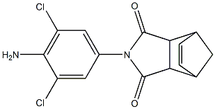 4-(4-amino-3,5-dichlorophenyl)-4-azatricyclo[5.2.1.0~2,6~]dec-8-ene-3,5-dione Structure