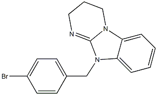 10-[(4-bromophenyl)methyl]-2,3,4,10-tetrahydropyrimido[1,2-a]benzimidazole Structure