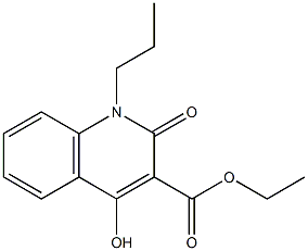 ethyl 4-hydroxy-2-oxo-1-propyl-1,2-dihydro-3-quinolinecarboxylate 구조식 이미지