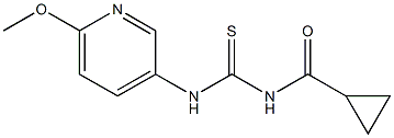 N-(cyclopropylcarbonyl)-N'-(6-methoxy-3-pyridinyl)thiourea Structure