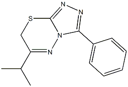 6-isopropyl-3-phenyl-7H-[1,2,4]triazolo[3,4-b][1,3,4]thiadiazine Structure