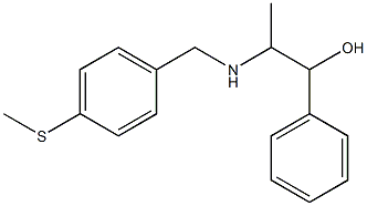 2-{[4-(methylsulfanyl)benzyl]amino}-1-phenyl-1-propanol 구조식 이미지