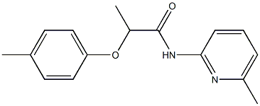 2-(4-methylphenoxy)-N-(6-methyl-2-pyridinyl)propanamide 구조식 이미지