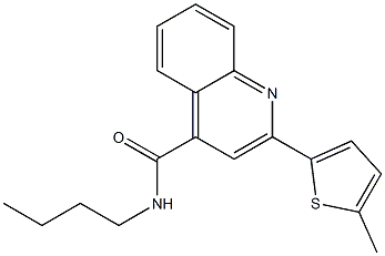 N-butyl-2-(5-methyl-2-thienyl)-4-quinolinecarboxamide 구조식 이미지