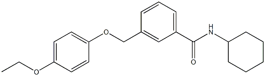 N-cyclohexyl-3-[(4-ethoxyphenoxy)methyl]benzamide 구조식 이미지