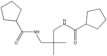 N-{3-[(cyclopentylcarbonyl)amino]-2,2-dimethylpropyl}cyclopentanecarboxamide 구조식 이미지