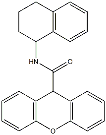 N-(1,2,3,4-tetrahydro-1-naphthalenyl)-9H-xanthene-9-carboxamide Structure