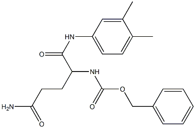 benzyl 4-amino-1-[(3,4-dimethylanilino)carbonyl]-4-oxobutylcarbamate 구조식 이미지