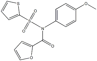 N-(2-furoyl)-N-(4-methoxyphenyl)-2-thiophenesulfonamide Structure