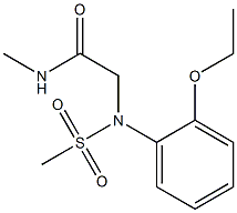 2-[2-ethoxy(methylsulfonyl)anilino]-N-methylacetamide 구조식 이미지