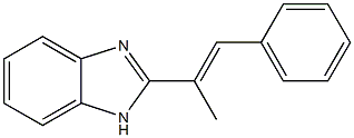 2-(1-methyl-2-phenylvinyl)-1H-benzimidazole 구조식 이미지