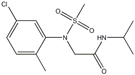 2-[5-chloro-2-methyl(methylsulfonyl)anilino]-N-isopropylacetamide 구조식 이미지